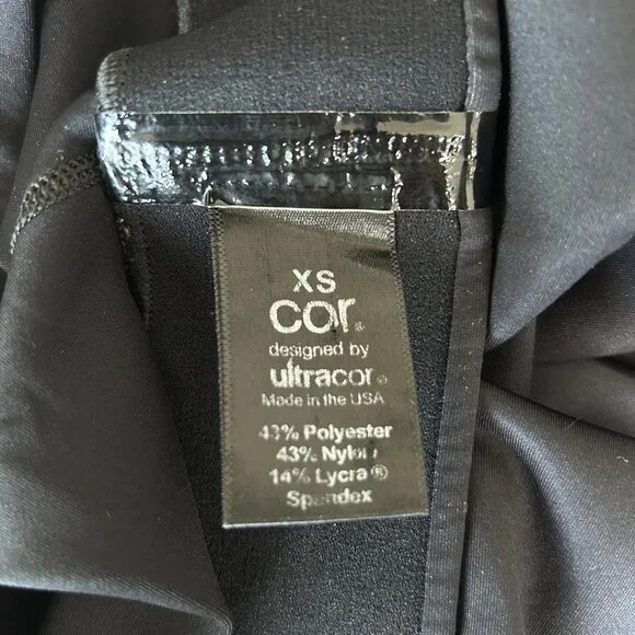 Ultracor COR Star Print Leggings XS Black High Rise Made in USA - Picture 6 of 9